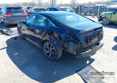 2020 Honda Civic Sport from USA, damaged, VIN 2HGFC2F81LH591709
